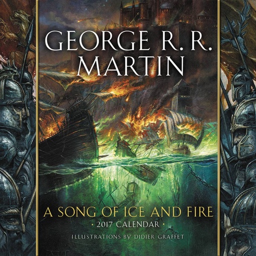 GEORGE RR MARTIN SONG ICE & FIRE 2017 WALL CAL