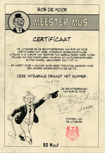 Bob De Moor PACK 1 Meester Mus 1-5
