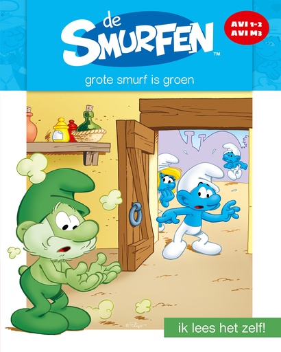 SMURFEN GROTE SMURF IS GROEN