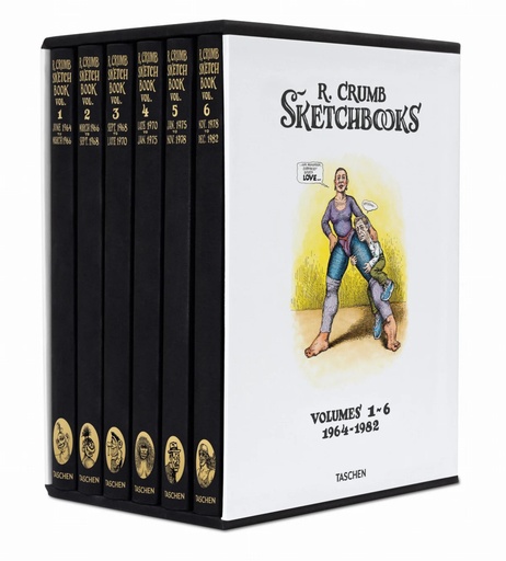 Robert Crumb Sketchbook SET 1 1964-1982 (6 Volumes) %