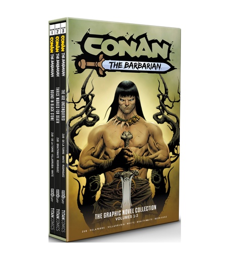 CONAN THE BARBARIAN 01-03 SLIPCASE SET DM ED JAE LEE CVR