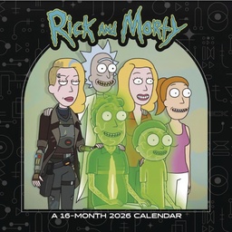 RICK AND MORTY 16 MONTH 2026 WALL CALENDAR
