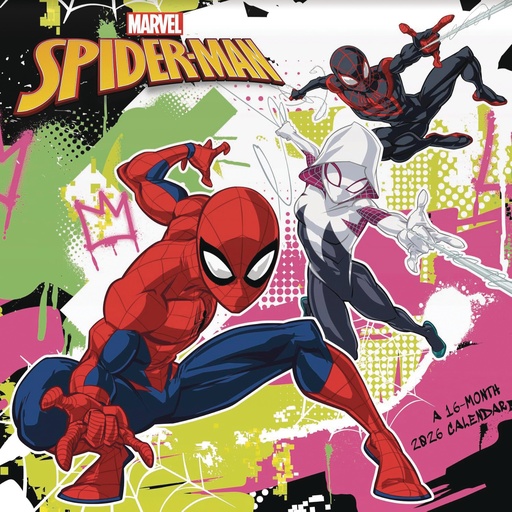 SPIDER-MAN 16 MONTH 2026 WALL CALENDAR