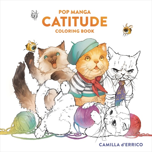 POP MANGA CATITUDE COLORING BOOK
