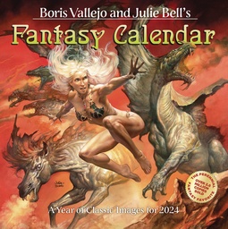 BORIS VALLEJO JULIE BELL FANTASY 2024 WALL CAL