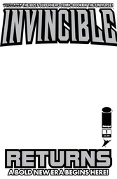 INVINCIBLE RETURNS FACSIMILE EDITION #1 CVR D BLANK SKETCH V