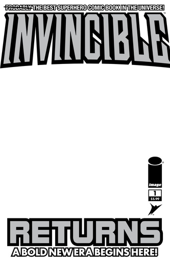 INVINCIBLE RETURNS FACSIMILE EDITION #1 CVR D BLANK SKETCH V
