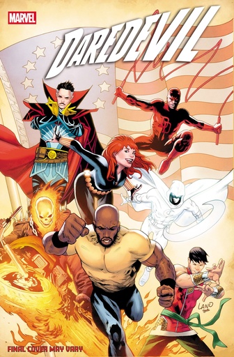 DAREDEVIL 1 GREG LAND 250TH HOMAGE VAR