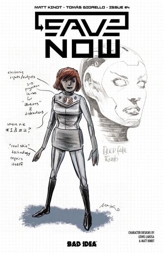 SAVE NOW #4 CVR B MATT KINDT TOMAS GIORELLO CHARACTER DESIGN