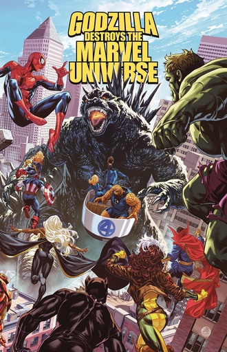GODZILLA DESTROYS MARVEL UNIVERSE
