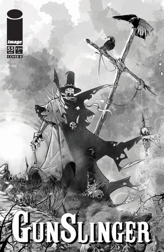 GUNSLINGER SPAWN 55 CVR B IG GUARA B&W VAR