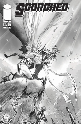 SPAWN SCORCHED 52 CVR B IG GUARA B&W VAR