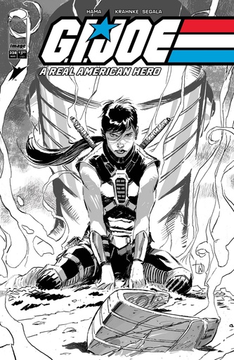 GI JOE A REAL AMERICAN HERO 328 CVR B LEE WEEKS B&W VAR