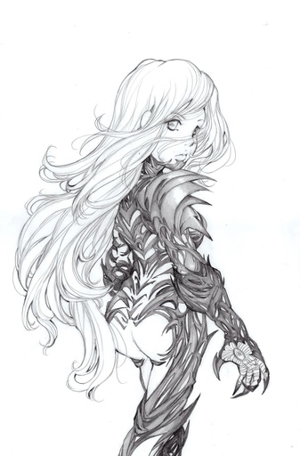 WITCHBLADE 21 CVR D INC 1:50 CAMILLA DERRICO B&W VAR
