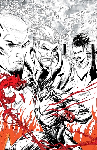 FIREBORN 1 CVR L TYLER KIRKHAM BLACK & WHITE & BLOOD VIRGIN