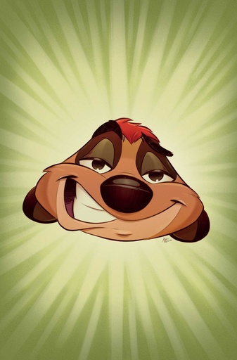 LION KING 5 CVR E INC 1:10 CARTOON HEAD VIRGIN VAR
