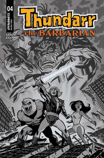 THUNDARR BARBARIAN 4 CVR F INC 1:10 MICHAEL CHO LINE ART VAR