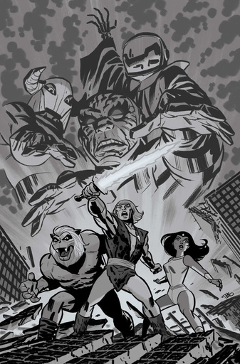 THUNDARR BARBARIAN 4 CVR H INC 1:15 MICHAEL CHO LINE ART VIR