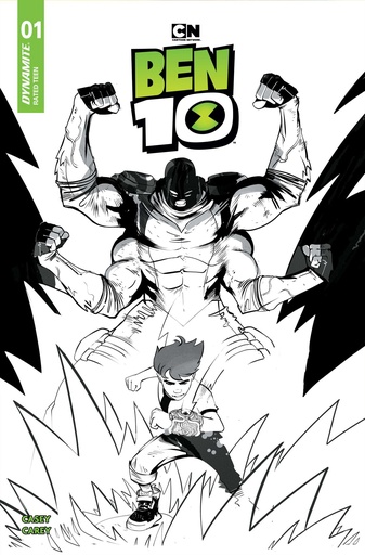 BEN 10 1 CVR K INC 1:15 SEBASTIAN PIRIZ LINE ART VAR