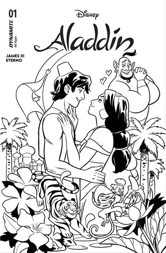 ALADDIN 1 CVR I INC 1:10 NATACHA BUSTOS LINE ART VAR