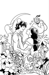 ALADDIN 1 CVR K INC 1:15 NATACHA BUSTOS LINE ART VIRGIN VAR