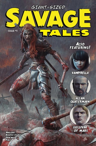 GIANT SIZED SAVAGE TALES CVR A BJORN BARENDS RED SONJA