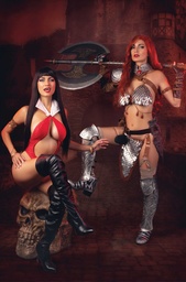 GIANT SIZED SAVAGE TALES CVR G INC 1:10 IVY COSPLAY RED SONJ