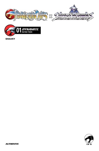 THUNDERCATS X SILVERHAWKS 1 CVR F BLANK AUTHENTIX VAR