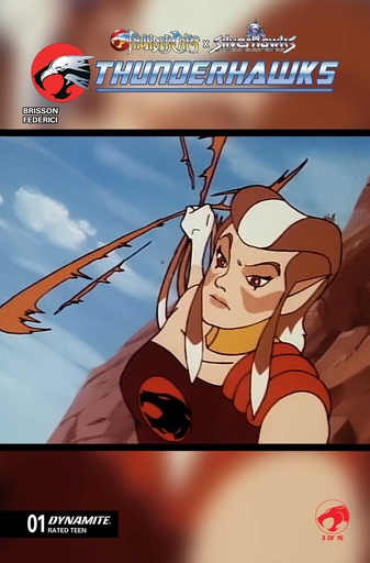 THUNDERCATS X SILVERHAWKS THUNDERHAWKS 1 CVR E ANIMATION ART