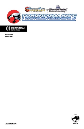 THUNDERCATS X SILVERHAWKS THUNDERHAWKS 1 CVR F BLANK AUTHENT