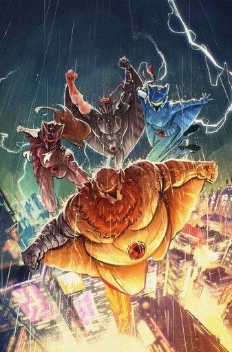 THUNDERCATS X SILVERHAWKS THUNDERHAWKS 1 CVR P INC 1:45 RANA