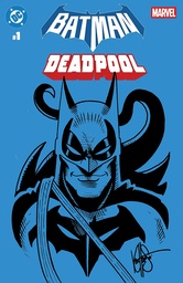 DF DC/MARVEL BATMAN/DEADPOOL 1 BLANK VARIANT SIGNED HAESER W