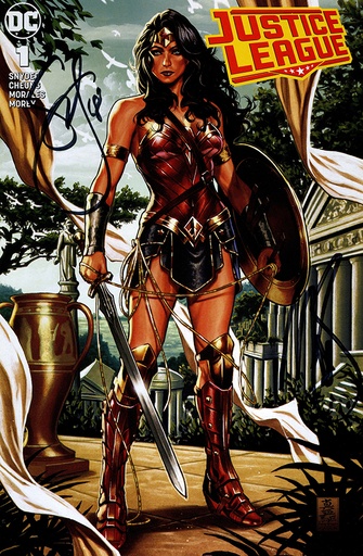 DF JUSTICE LEAGUE 1 CSA EXCLUSIVE VARIANT SIGNED SCOTT SNYDE