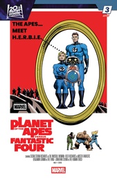 PLANET APES VS FANTASTIC FOUR 3 PETE WOODS MOVIE HOMAGE VAR
