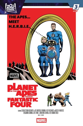 PLANET APES VS FANTASTIC FOUR 3 PETE WOODS MOVIE HOMAGE VAR