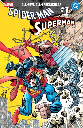 MARVEL/DC SPIDER MAN/SUPERMAN 1 ERIK LARSEN VAR