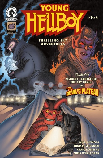YOUNG HELLBOY THRILLING SKY ADV 1 (CVR B) (DAVID HITCHCOCK)