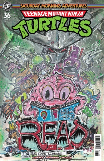 TMNT SATURDAY MORNING ADV 36 VAR B (TOKKA)