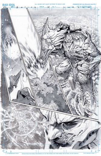 OLYMPUS SAGA MEGALITH 1 CVR E LEWIS LAROSA ORIGINAL ART ED 2
