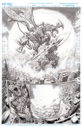 OLYMPUS SAGA MEGALITH 1 CVR G LEWIS LAROSA ORIGINAL ART ED 4
