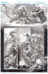 OLYMPUS SAGA MEGALITH 1 CVR H LEWIS LAROSA ORIGINAL ART ED 5