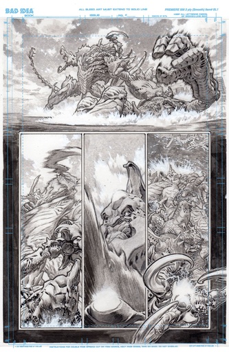 OLYMPUS SAGA MEGALITH 1 CVR H LEWIS LAROSA ORIGINAL ART ED 5