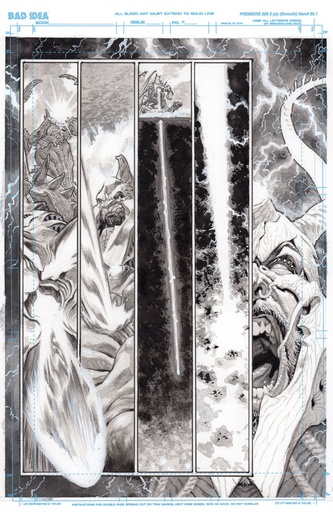 OLYMPUS SAGA MEGALITH 1 CVR I LEWIS LAROSA ORIGINAL ART ED 6