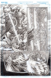 OLYMPUS SAGA MEGALITH 1 CVR L LEWIS LAROSA ORIGINAL ART ED 9