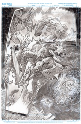 OLYMPUS SAGA MEGALITH 1 CVR M LEWIS LAROSA ORIGINAL ART ED 1
