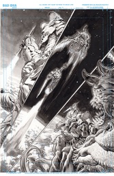 OLYMPUS SAGA MEGALITH 1 CVR O LEWIS LAROSA ORIGINAL ART ED 1