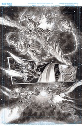 OLYMPUS SAGA MEGALITH 1 CVR P LEWIS LAROSA ORIGINAL ART ED 1