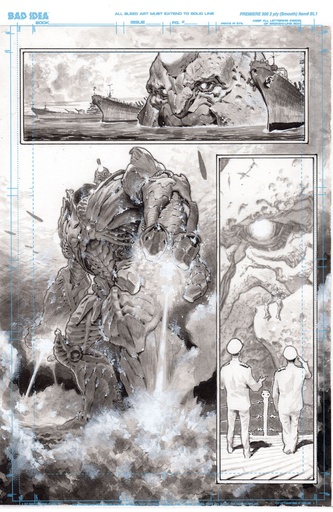OLYMPUS SAGA MEGALITH 1 CVR Q LEWIS LAROSA ORIGINAL ART ED 1