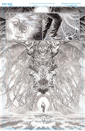 OLYMPUS SAGA MEGALITH 1 CVR S LEWIS LAROSA ORIGINAL ART ED 1