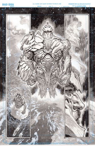 OLYMPUS SAGA MEGALITH 1 CVR T LEWIS LAROSA ORIGINAL ART ED 1